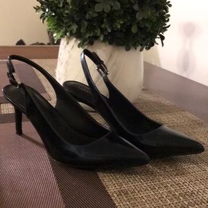 Black Calvin Klein Slingback Heels